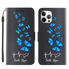 Pretty Personalised Wallet Leather Case Cover For iPhone 15 16 Pro Max 14 13 12