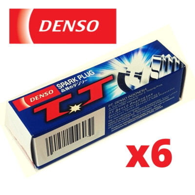 6x Denso Spark Plugs for TOYOTA SOARER Z3 2.5 96->00 1JZ-GTE Nickel TT