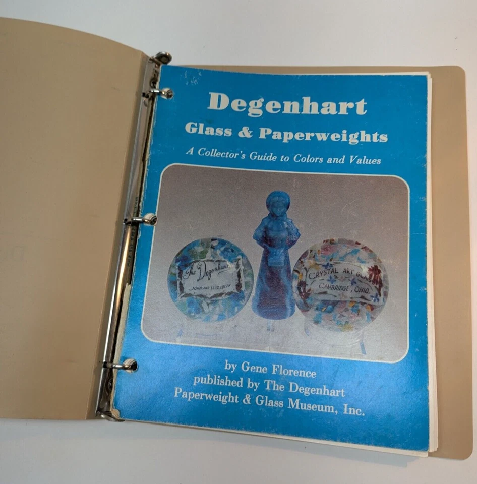 Pisapapeles y vidrio Degenhart de colección guía de coleccionista por Gene Florence años 90 Foto 4 de 4