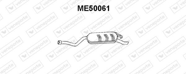 Silencieux arrière Mercedes Classe E 200 E en acier aluminisé renforcé