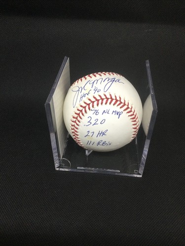 Joe Morgan HOF ‘90 MVP + ‘76 stat inscription Signed OMLB ball PSA COA *RARE* 🔥 - Picture 2 of 6