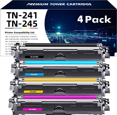 V4ink 1PK TN241 TN241BK Compatible Black Toner Cartridge Replacement For Brother HL-3140CW - View #7