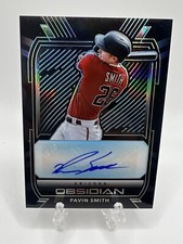 Pavin Smith 2021 Panini Chronicles Obsidian RC Auto #O-PS Arizona Diamondbacks