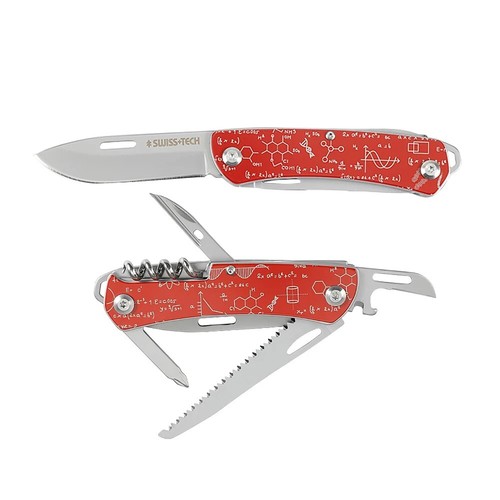 SWISS+TECH 9-IN-1 Multitool Pocket Knife Stainless Steel Tactical EDC Tool New - Picture 25 of 25