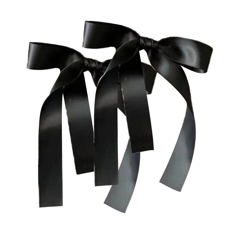 Black Bow Hair Clip for Women - Stylish Hairpin Gift for Girls Birthday