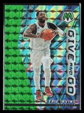 2022 Panini - Mosaic Basketball Kyrie Irving #12  Give and Go Green Prizm