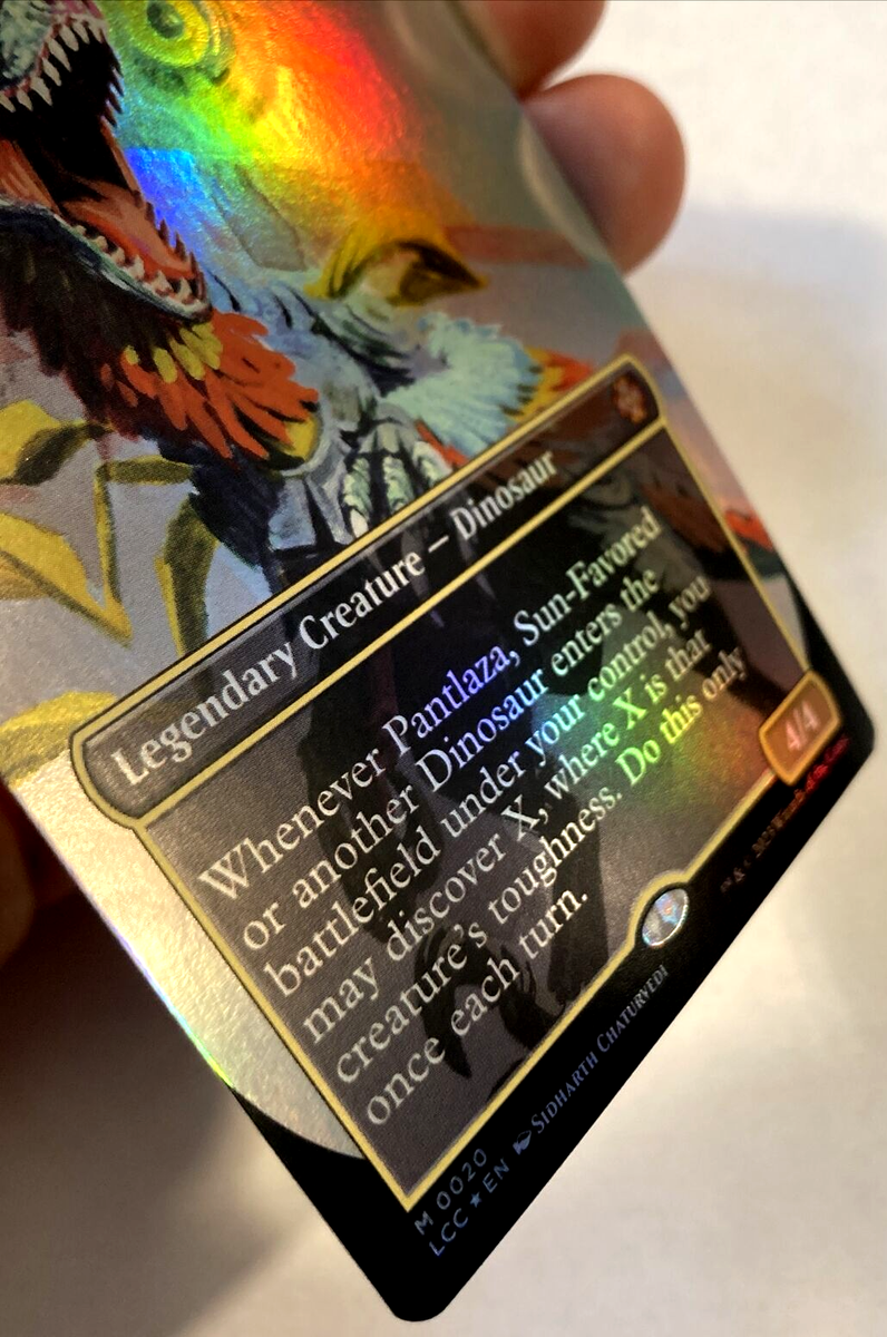 MTG Pantlaza, Sun-Favored *BORDERLESS FOIL* Lost Caverns of Ixalan