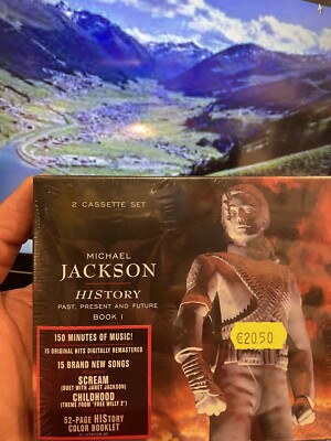 MICHAEL JACKSON - HISTORY 2 MUSICASSETTE SEALED 2TAYPE NEW SEALED 150 MINUTS