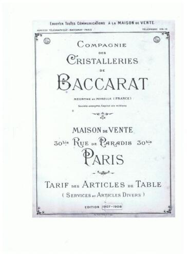 DVD 21 catalogues Baccarat St Louis Legras Markbheinn Meisenthal Val St Lambert  - Zdjęcie 1 z 4