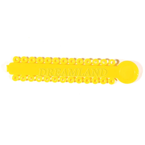 1040 Stck. Ligaturkrawatte Zahnkieferorthopädie Ring Elastisch Latexbänder 45 Farben - Bild 160 von 496
