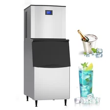 Kolice Commercial Ice Cube Maker Cube Ice Machine -550 LBS/Day,Auto Cleaning