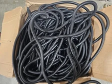 Non-Slit Corrugated Tubing, 0.51" ID, PE, 1/2" x 1000' Black 012PEBUX0000XZS