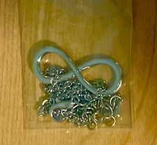 PRETTY SILVER TONE INFINITY SYMBOL CHAIN BRACELET