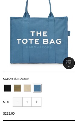 トートバッグ MARC JACOBS Woman Tote bags Blue M0016156 481 Marc Jacobs M0016156-481: Color Large Tote, Blue Shadow | eBay