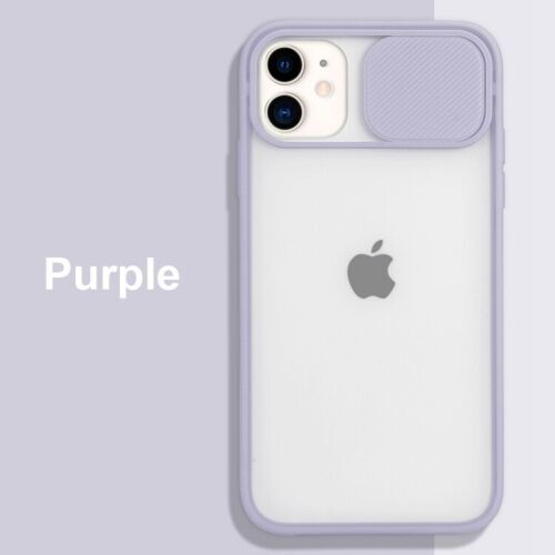 Lens Protector Slide Camera Matte Case For iphone 12 13 Pro Max 11 XR 8+ SE 2020 - Picture 11 of 34