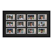 BGS Graded Card Frame Display Holds (12) Slabs Baseball, UV Protection optional