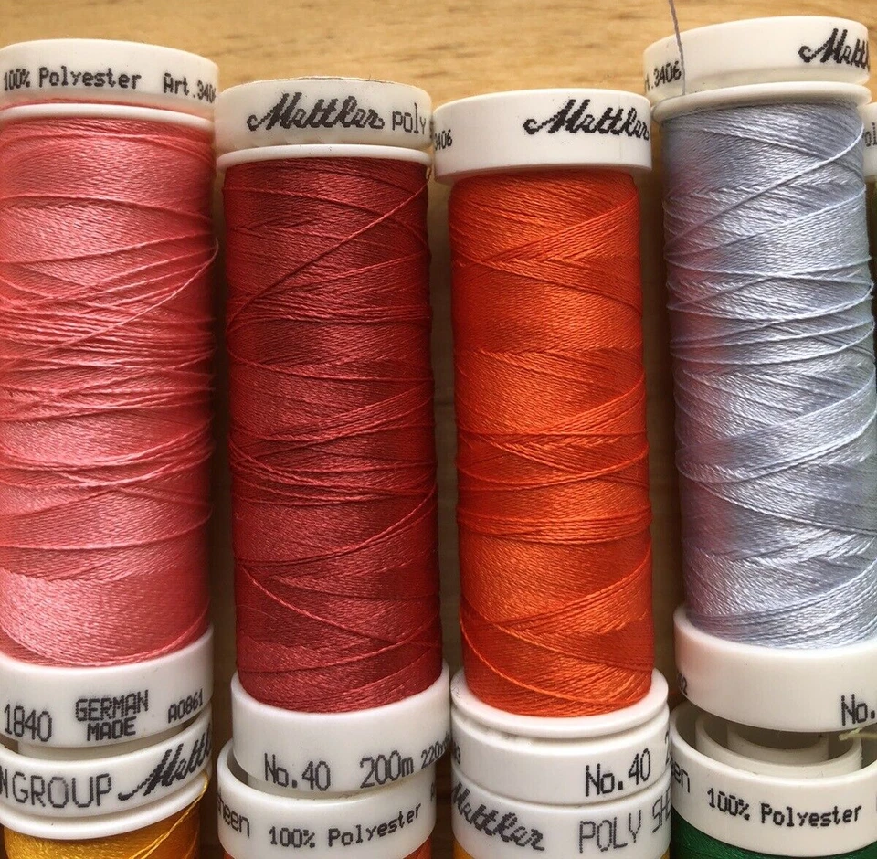 Lot of METTLER POLY SHEEN Machine Embroidery Thread Small Spools 13 Colors - Image 3 of 4