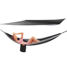 Waterproof 10FT Camping Hammock with Tarp, Perfect for Hiking Adventures