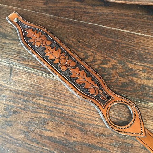 Western Americana SASS Cowboy Action RROW TOOLED SPORTING RIFLE SLING, S.O. #60 - Picture 2 of 5