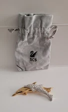 Swarovski Crystal SCS Dolphin Pin