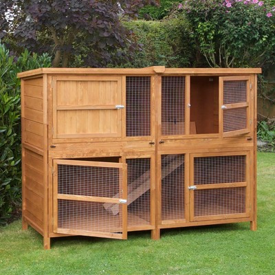 double decker rabbit cage