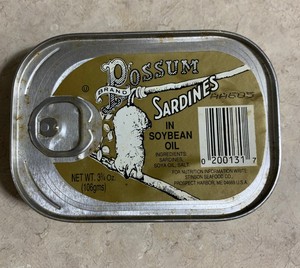 Possum Brand Sardines Stinson Seafood Co. Last Sardine Cannery Rare Unopened Can