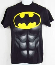 Mens DC Comics Originals Super Hero Batman Muscles Black T-Shirt S M L
