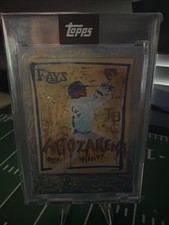 2020 TOPPS X RANDY AROZARENA ROOKIE CARD BY GREGORY SIFF WORLD SERIES. rookie card picture