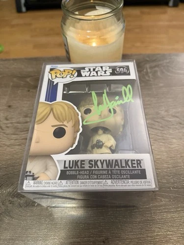 Mark Hamill Signed Autographed Funko Pop Star Wars Luke Skywalker Hologram COA
