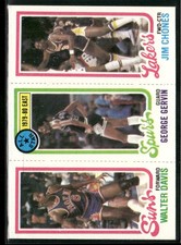 1980-81 Topps #11 / 136 / 191 Walter Davis / George Gervin / Jim Chones AS, CL