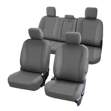 Seat Covers Compatible with 2009-2021 Dodge Ram 1500  2010 Front  Rear Gray