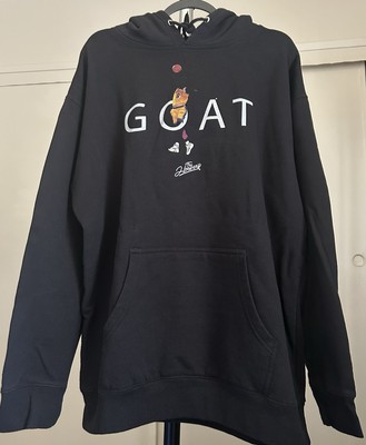 Kobe Bryant #8 GOAT Black Hoodie Mamba The Hoopery Men's Size XL