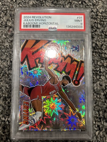 Julius Erving #31 2024 Panini Revolution Kaboom Horizontal card