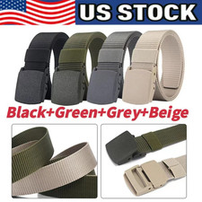 Men Casual Military Tactical Army Adjustable Quick Release Belts Pants Waistband
