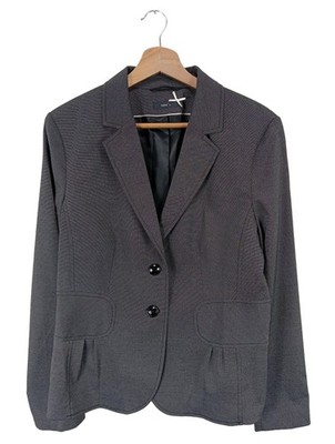 JAKE*S Kurz-Blazer Damen Blazer Gr. DE 42 hellgrau Casual-Look