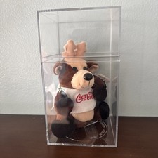 Vintage 1997 Coca-Cola Bean Bag Plush Christmas Reindeer in Shirt 0133 New