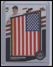 Carson Bolemon 2026 Panini Stars & Stripes Prizm USA #61 JUMBO FLAG Patch /8