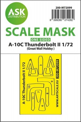 A-10C Thunderbolt II one-sided fit express mask for Great Wall Hobby / 1:72