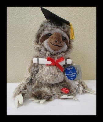 Musical Animated 10'' Sloth Plush Graduation Gift Sings Young Dumb Broke 2019