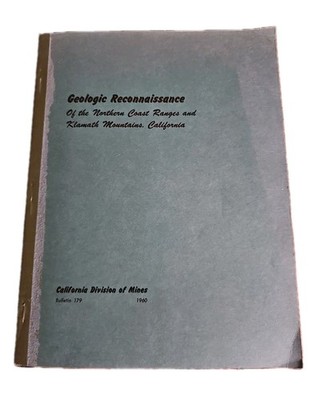1960 California Geologic Reconnaissance Northern Coast Ranges Klamath Mines