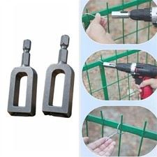 Fence Wire Twister Attachment for Drill,Square Arc Head,Ties 9-11 Gauge for DIY