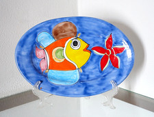 Vassoietto vintage ceramica design Ceramiche Nino Parrucca no vassoio De Simone