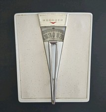 Vintage MCM Bathroom Scale 1950's/1960's Mid Century Modern Detecto White Metal