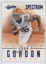 2012 Panini Absolute Rookie Spectrum Blue 48/100 Josh Gordon #137 1u6