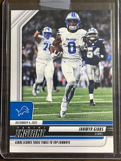 2025-26 Panini Instant NFL #292 Jahmyr Gibbs Detroit Lions