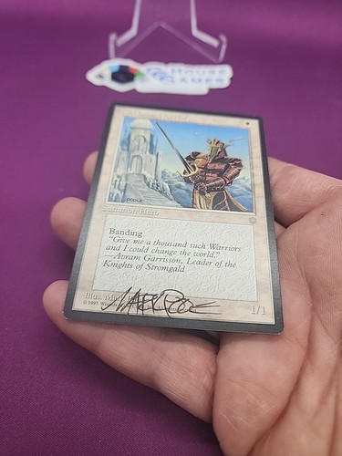 MTG Kjeldoran Warrior Ealy 1990's Signed Mark Tedin Ice Age Magic *CCGHouse* - Picture 3 of 11