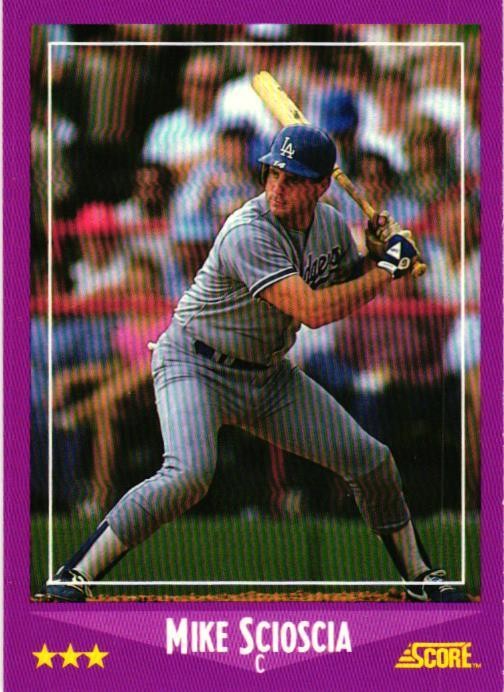 1988 Score #53 Mike Scioscia