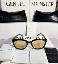 GentleMonster Sunglasses Pino 01(BR) Black Frame Brown Lenses