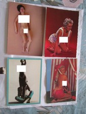 4 cartes postales   femmes nues