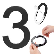 3 Inch House Numbers Self-adhesive House Number Acrylic Modern House Numbers ...
